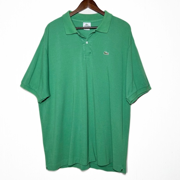 Lacoste Other - Lacoste Mens Green Logo Short Sleeve Knit Polo Shirt
